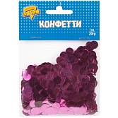 Конфетти "Круги фол ярко-розовые" 1 см 20 гр. / 1501-5424