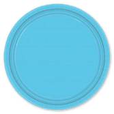 Тарелка голубая 17 см. 8шт. 1502-1108