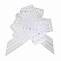 Текстильный бант-шар Тонкие полосы, Белый 15 см./6231128