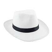 Шляпа  "Гангстер"с белой полосой (3120,3119, 12473-9)