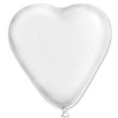 Сердце 10" пастель, белое/1105-0005