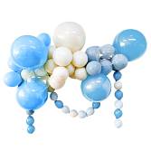 Гирлянда Голубой микс пастель из воздушных шаров, 51 шт. в уп./6233273