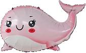 29" Маленький кит, розовый / Китай 23806