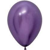 Шар Хром Фиолетовый 30 см с гелием